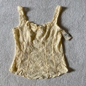 Arianne Lace Camisole in Soft Yellow